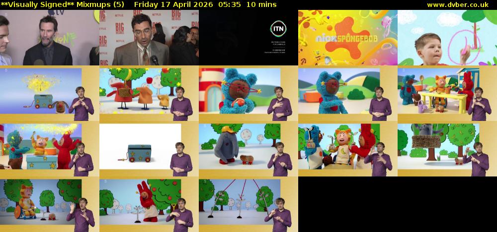 **Visually Signed** Mixmups (5) Friday 17 April 2026 05:35 - 05:45