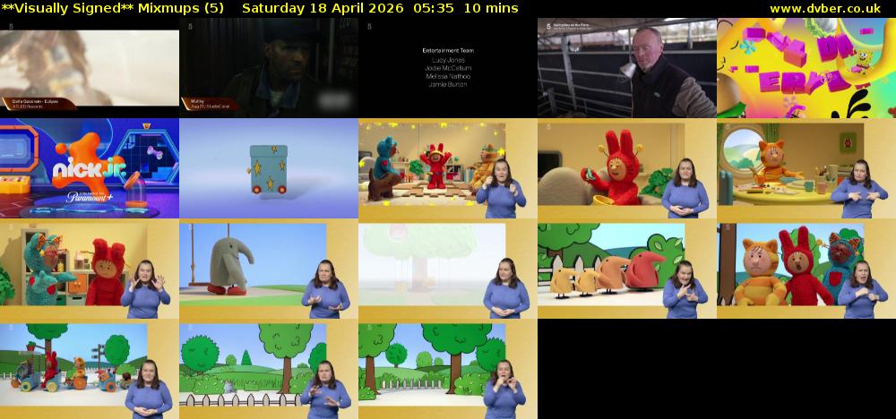 **Visually Signed** Mixmups (5) Saturday 18 April 2026 05:35 - 05:45
