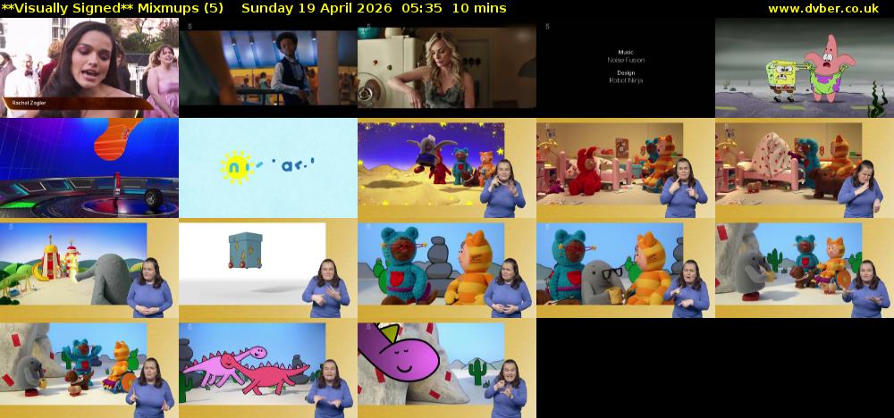 **Visually Signed** Mixmups (5) Sunday 19 April 2026 05:35 - 05:45