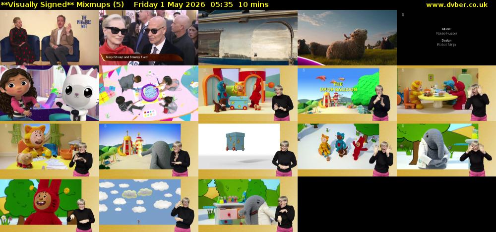 **Visually Signed** Mixmups (5) Friday 1 May 2026 05:35 - 05:45