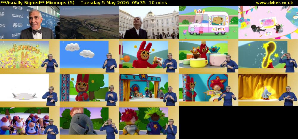 **Visually Signed** Mixmups (5) Tuesday 5 May 2026 05:35 - 05:45