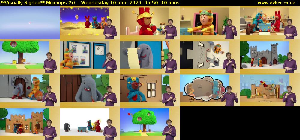 **Visually Signed** Mixmups (5) Wednesday 10 June 2026 05:50 - 06:00