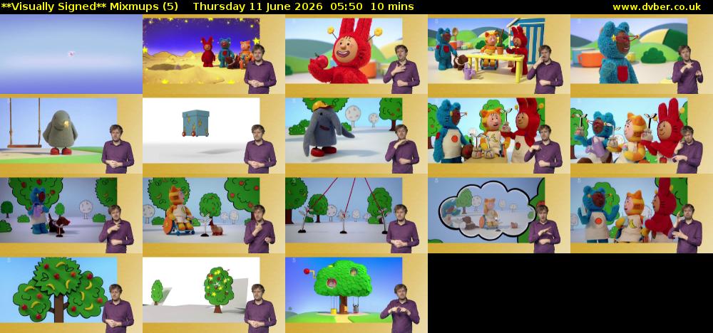 **Visually Signed** Mixmups (5) Thursday 11 June 2026 05:50 - 06:00