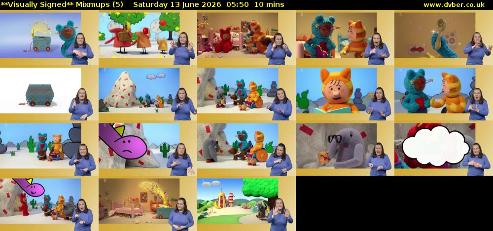 **Visually Signed** Mixmups (5) Saturday 13 June 2026 05:50 - 06:00