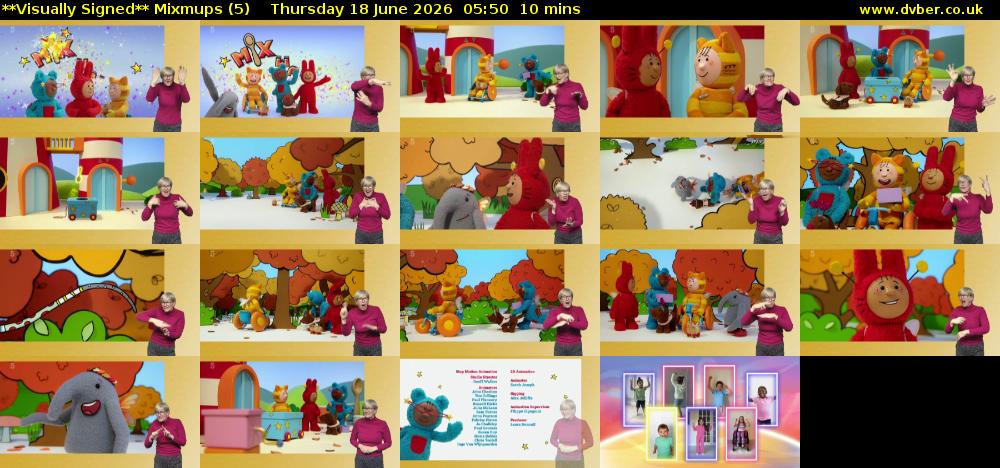 **Visually Signed** Mixmups (5) Thursday 18 June 2026 05:50 - 06:00