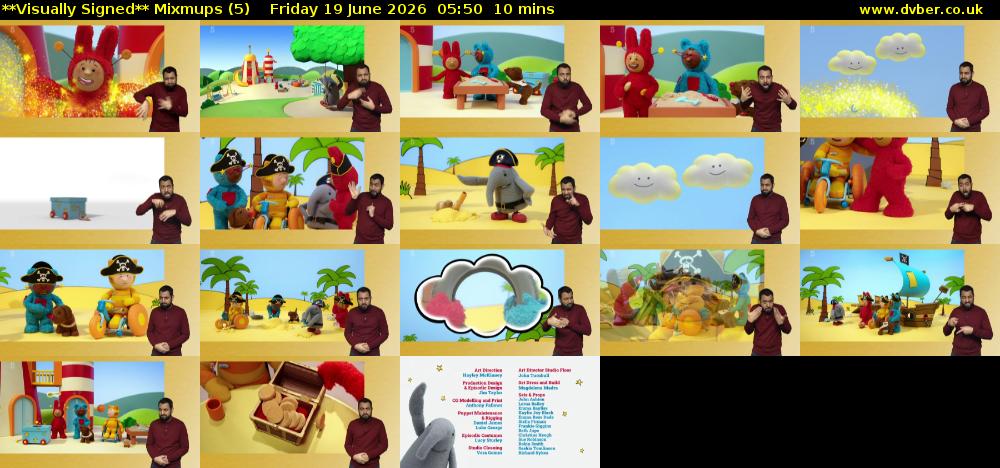 **Visually Signed** Mixmups (5) Friday 19 June 2026 05:50 - 06:00