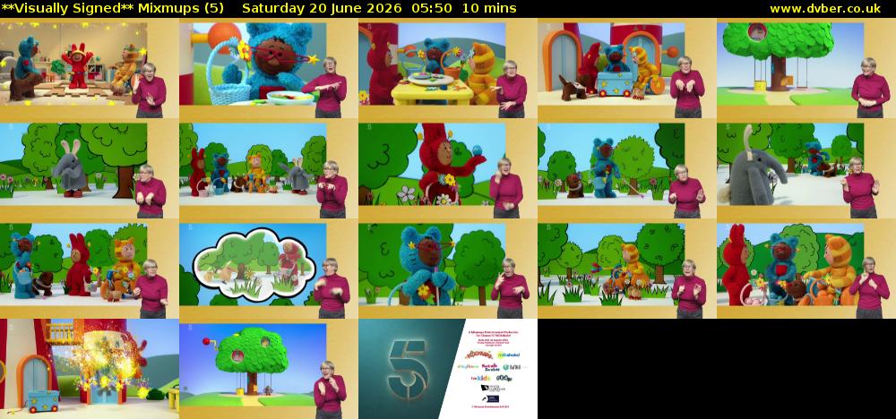 **Visually Signed** Mixmups (5) Saturday 20 June 2026 05:50 - 06:00