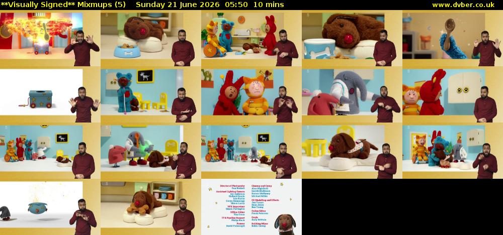 **Visually Signed** Mixmups (5) Sunday 21 June 2026 05:50 - 06:00