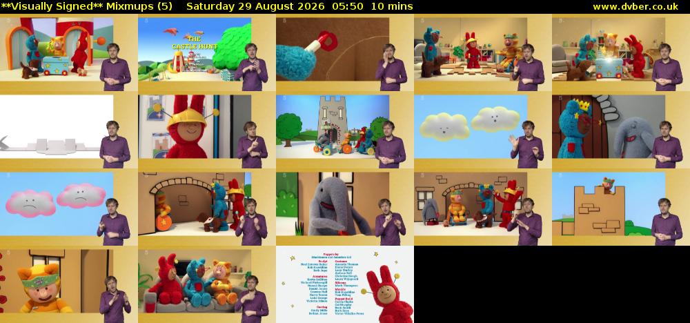 **Visually Signed** Mixmups (5) Saturday 29 August 2026 05:50 - 06:00
