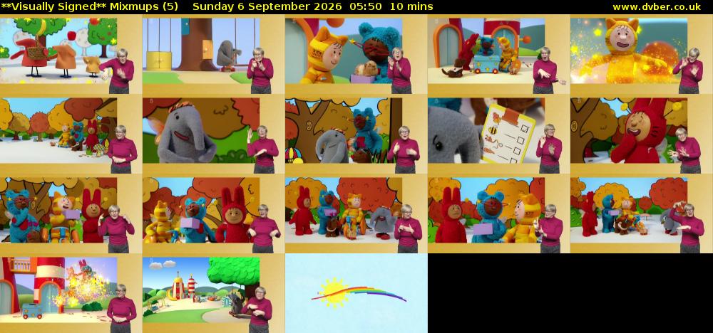 **Visually Signed** Mixmups (5) Sunday 6 September 2026 05:50 - 06:00