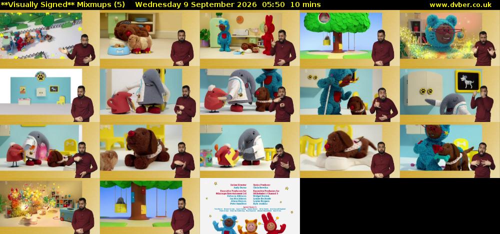 **Visually Signed** Mixmups (5) Wednesday 9 September 2026 05:50 - 06:00