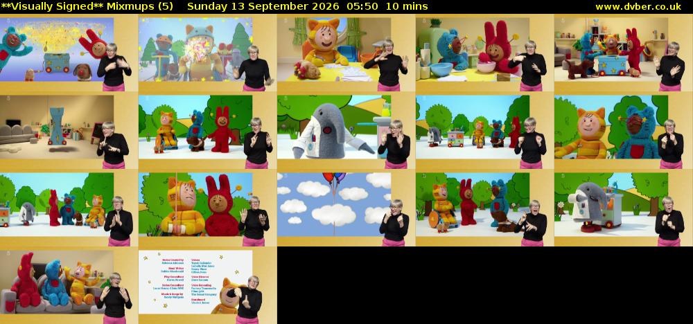 **Visually Signed** Mixmups (5) Sunday 13 September 2026 05:50 - 06:00