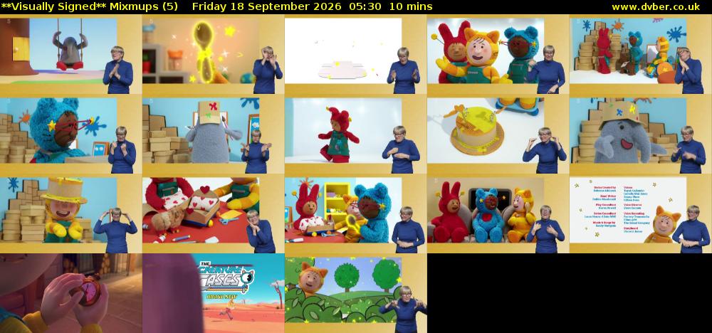 **Visually Signed** Mixmups (5) Friday 18 September 2026 05:30 - 05:40