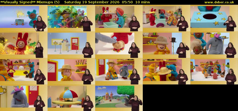 **Visually Signed** Mixmups (5) Saturday 19 September 2026 05:50 - 06:00