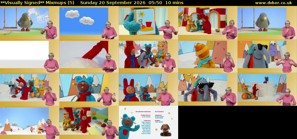 **Visually Signed** Mixmups (5) Sunday 20 September 2026 05:50 - 06:00
