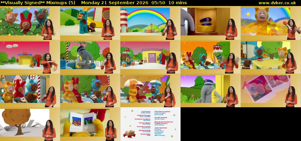 **Visually Signed** Mixmups (5) Monday 21 September 2026 05:50 - 06:00