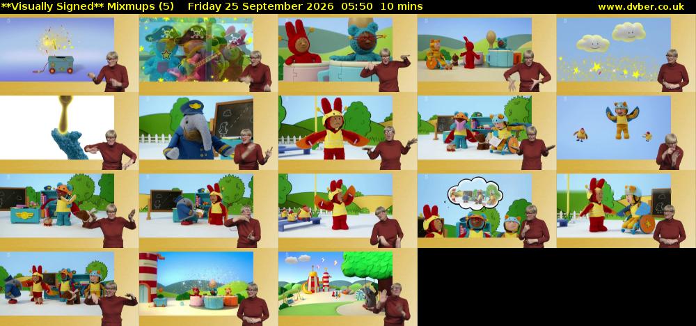 **Visually Signed** Mixmups (5) Friday 25 September 2026 05:50 - 06:00