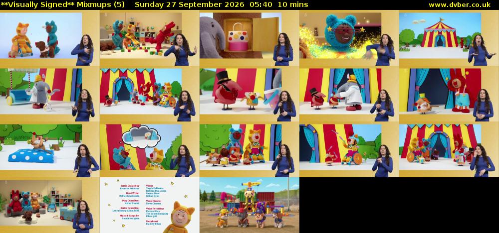 **Visually Signed** Mixmups (5) Sunday 27 September 2026 05:40 - 05:50