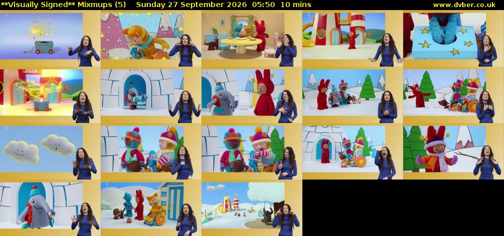 **Visually Signed** Mixmups (5) Sunday 27 September 2026 05:50 - 06:00
