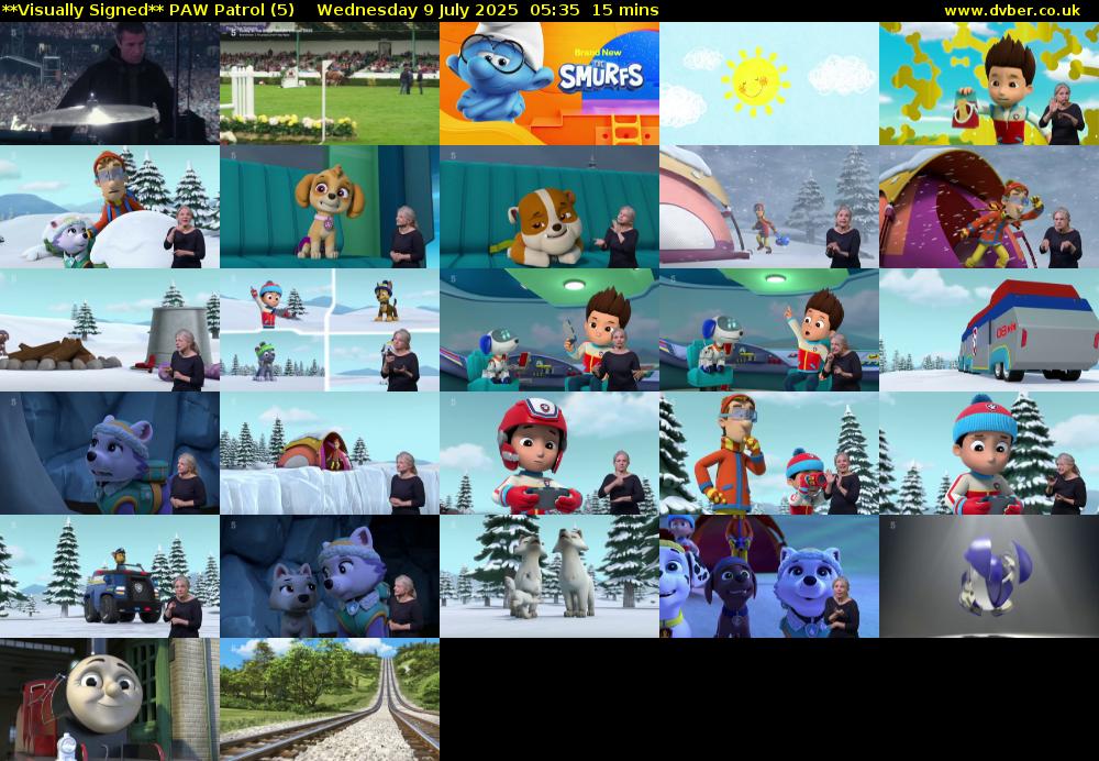 **Visually Signed** PAW Patrol (5) Wednesday 9 July 2025 05:35 - 05:50