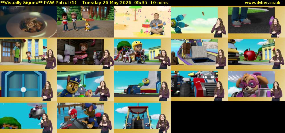 **Visually Signed** PAW Patrol (5) Tuesday 26 May 2026 05:35 - 05:45