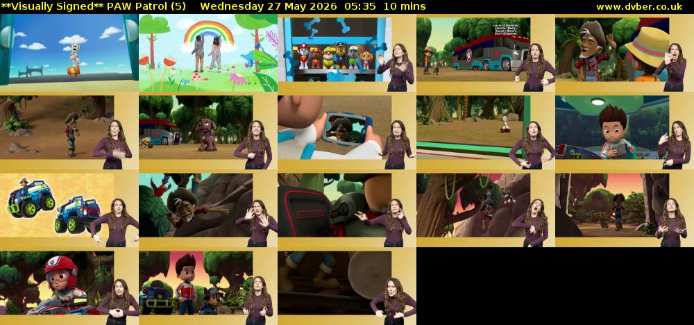 **Visually Signed** PAW Patrol (5) Wednesday 27 May 2026 05:35 - 05:45