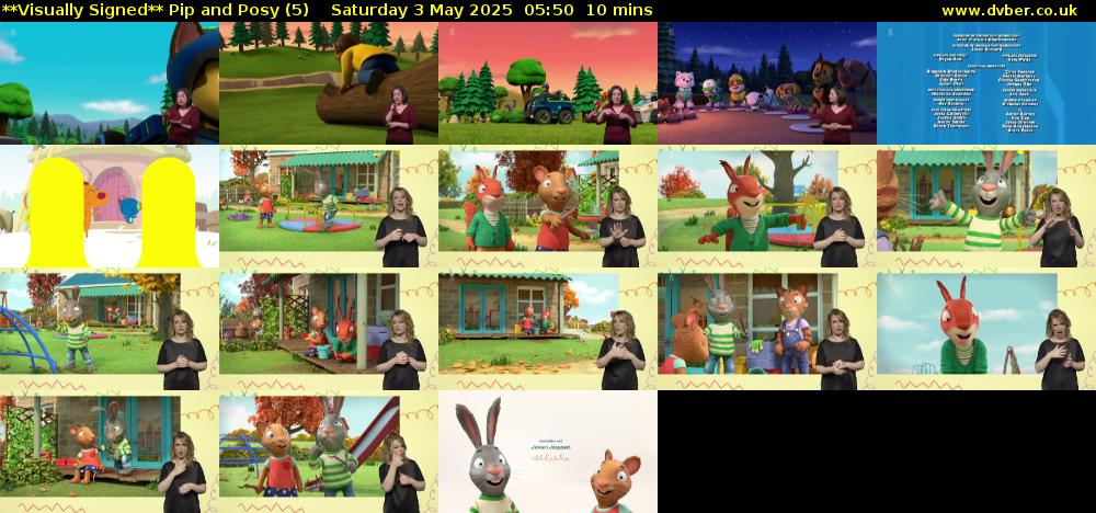 **Visually Signed** Pip and Posy (5) Saturday 3 May 2025 05:50 - 06:00
