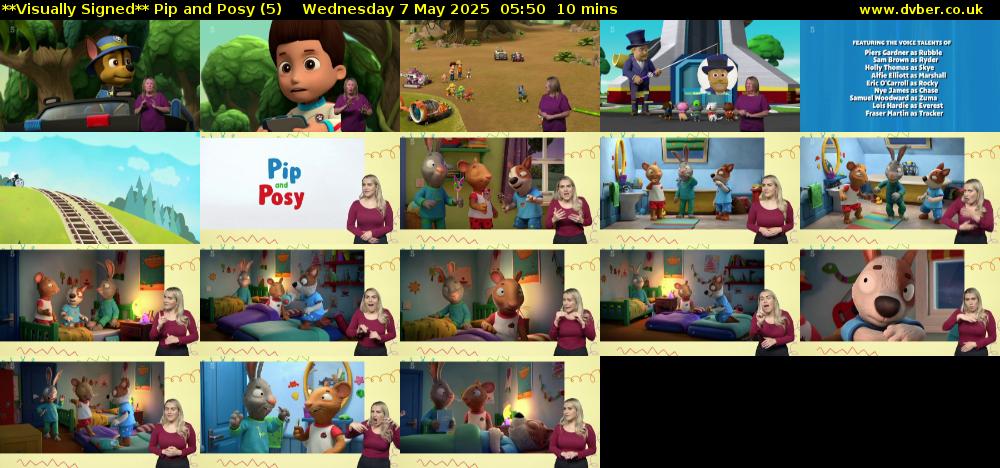 **Visually Signed** Pip and Posy (5) Wednesday 7 May 2025 05:50 - 06:00