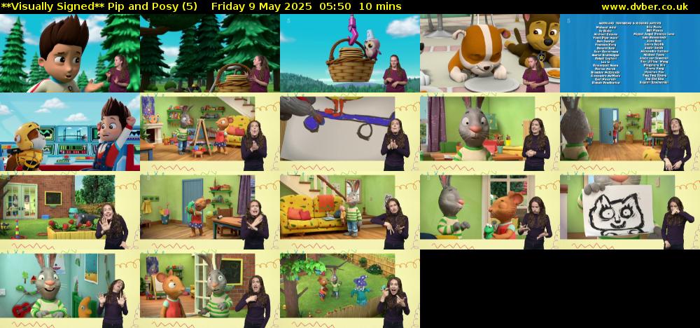 **Visually Signed** Pip and Posy (5) Friday 9 May 2025 05:50 - 06:00