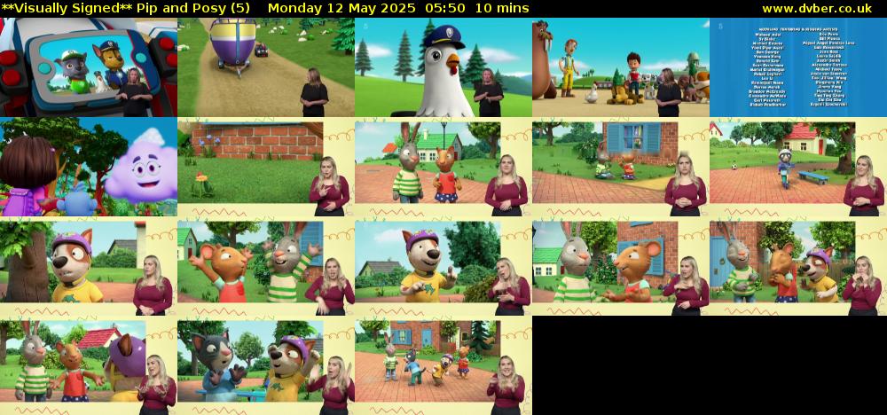 **Visually Signed** Pip and Posy (5) Monday 12 May 2025 05:50 - 06:00