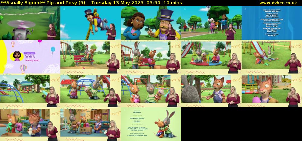 **Visually Signed** Pip and Posy (5) Tuesday 13 May 2025 05:50 - 06:00
