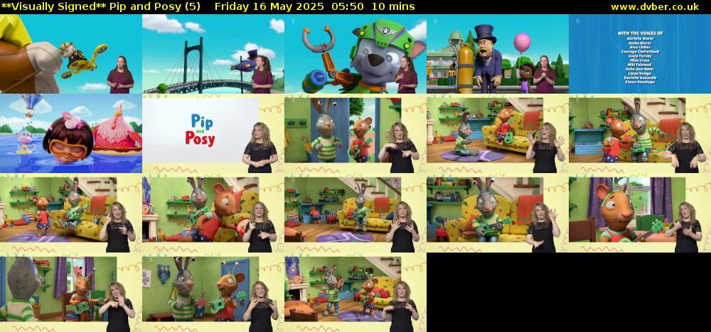 **Visually Signed** Pip and Posy (5) Friday 16 May 2025 05:50 - 06:00