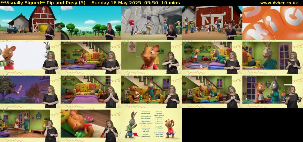 **Visually Signed** Pip and Posy (5) Sunday 18 May 2025 05:50 - 06:00