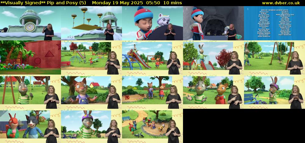 **Visually Signed** Pip and Posy (5) Monday 19 May 2025 05:50 - 06:00