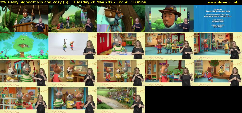 **Visually Signed** Pip and Posy (5) Tuesday 20 May 2025 05:50 - 06:00