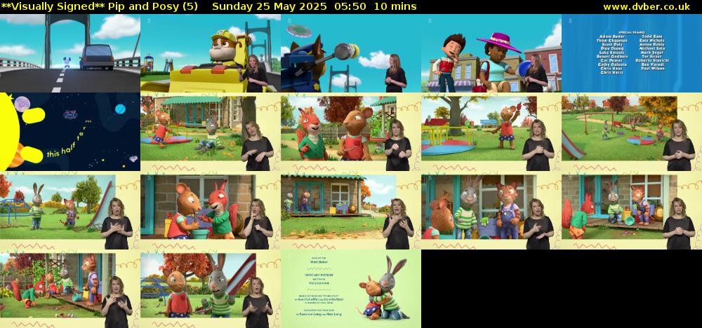**Visually Signed** Pip and Posy (5) Sunday 25 May 2025 05:50 - 06:00