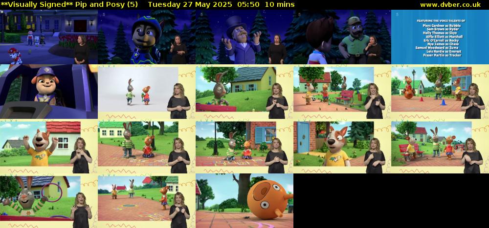 **Visually Signed** Pip and Posy (5) Tuesday 27 May 2025 05:50 - 06:00