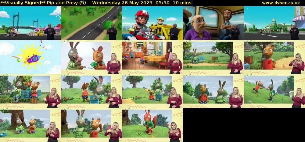 **Visually Signed** Pip and Posy (5) Wednesday 28 May 2025 05:50 - 06:00