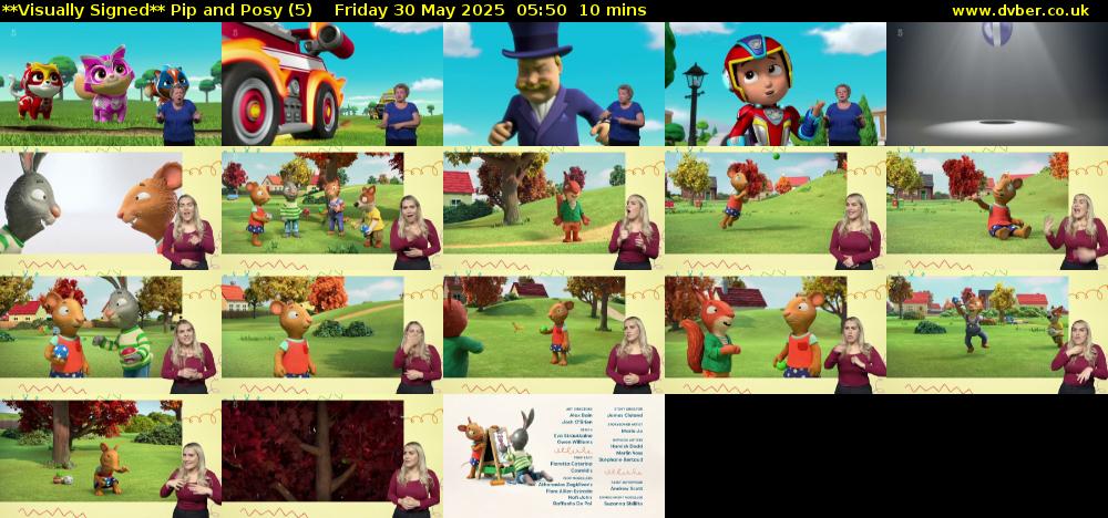 **Visually Signed** Pip and Posy (5) Friday 30 May 2025 05:50 - 06:00