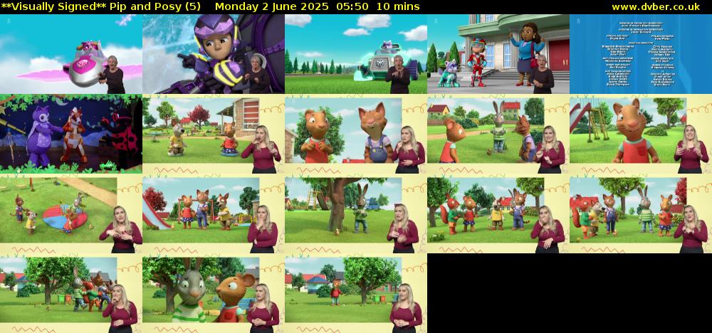 **Visually Signed** Pip and Posy (5) Monday 2 June 2025 05:50 - 06:00