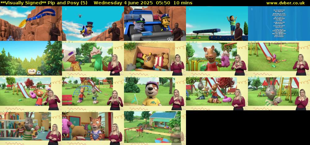 **Visually Signed** Pip and Posy (5) Wednesday 4 June 2025 05:50 - 06:00