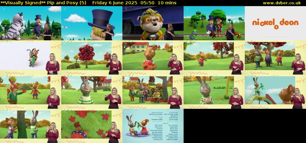 **Visually Signed** Pip and Posy (5) Friday 6 June 2025 05:50 - 06:00