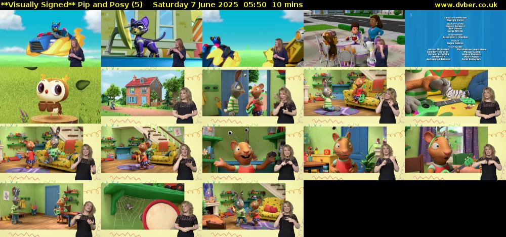 **Visually Signed** Pip and Posy (5) Saturday 7 June 2025 05:50 - 06:00