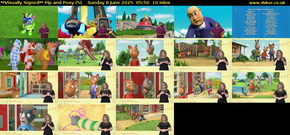**Visually Signed** Pip and Posy (5) Sunday 8 June 2025 05:50 - 06:00