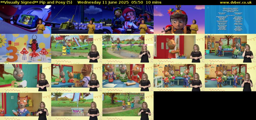 **Visually Signed** Pip and Posy (5) Wednesday 11 June 2025 05:50 - 06:00