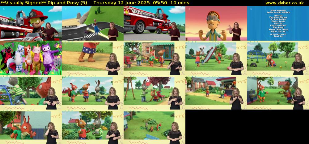 **Visually Signed** Pip and Posy (5) Thursday 12 June 2025 05:50 - 06:00
