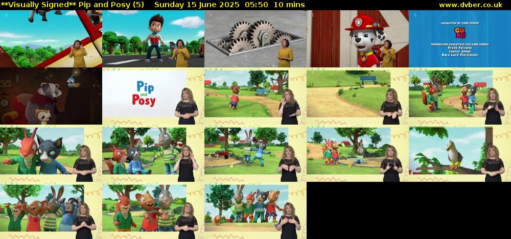 **Visually Signed** Pip and Posy (5) Sunday 15 June 2025 05:50 - 06:00