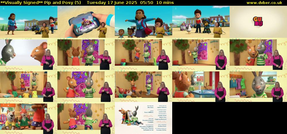 **Visually Signed** Pip and Posy (5) Tuesday 17 June 2025 05:50 - 06:00