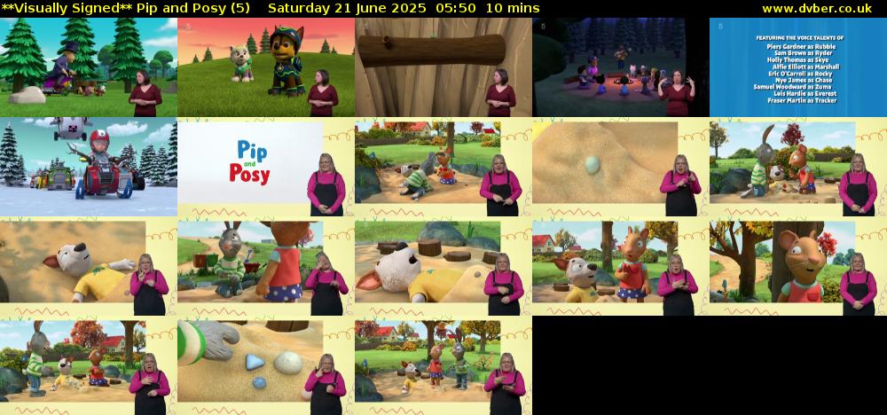 **Visually Signed** Pip and Posy (5) Saturday 21 June 2025 05:50 - 06:00