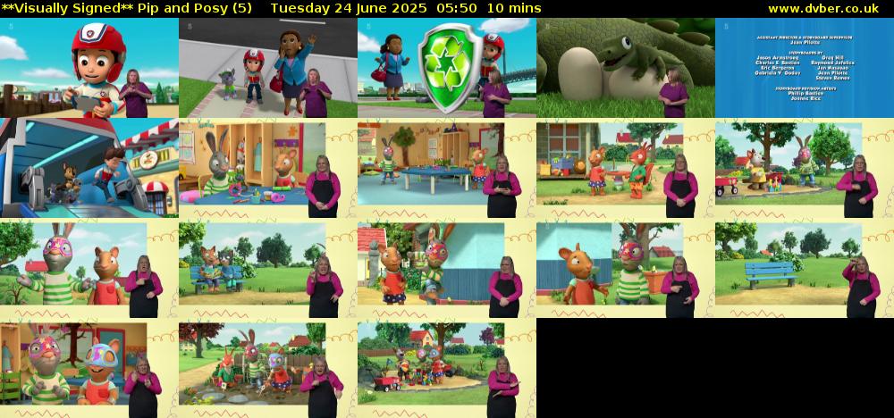 **Visually Signed** Pip and Posy (5) Tuesday 24 June 2025 05:50 - 06:00